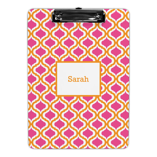 Kate Tangerine and Raspberry Clipboards